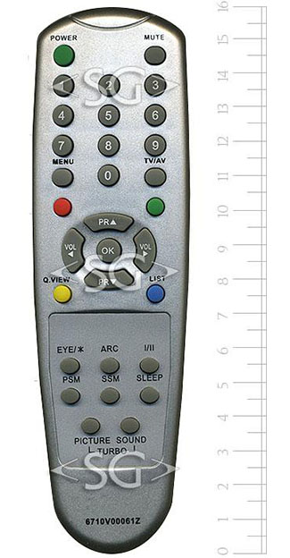 Пульт дистанционного управления для LG 6710V00061Z